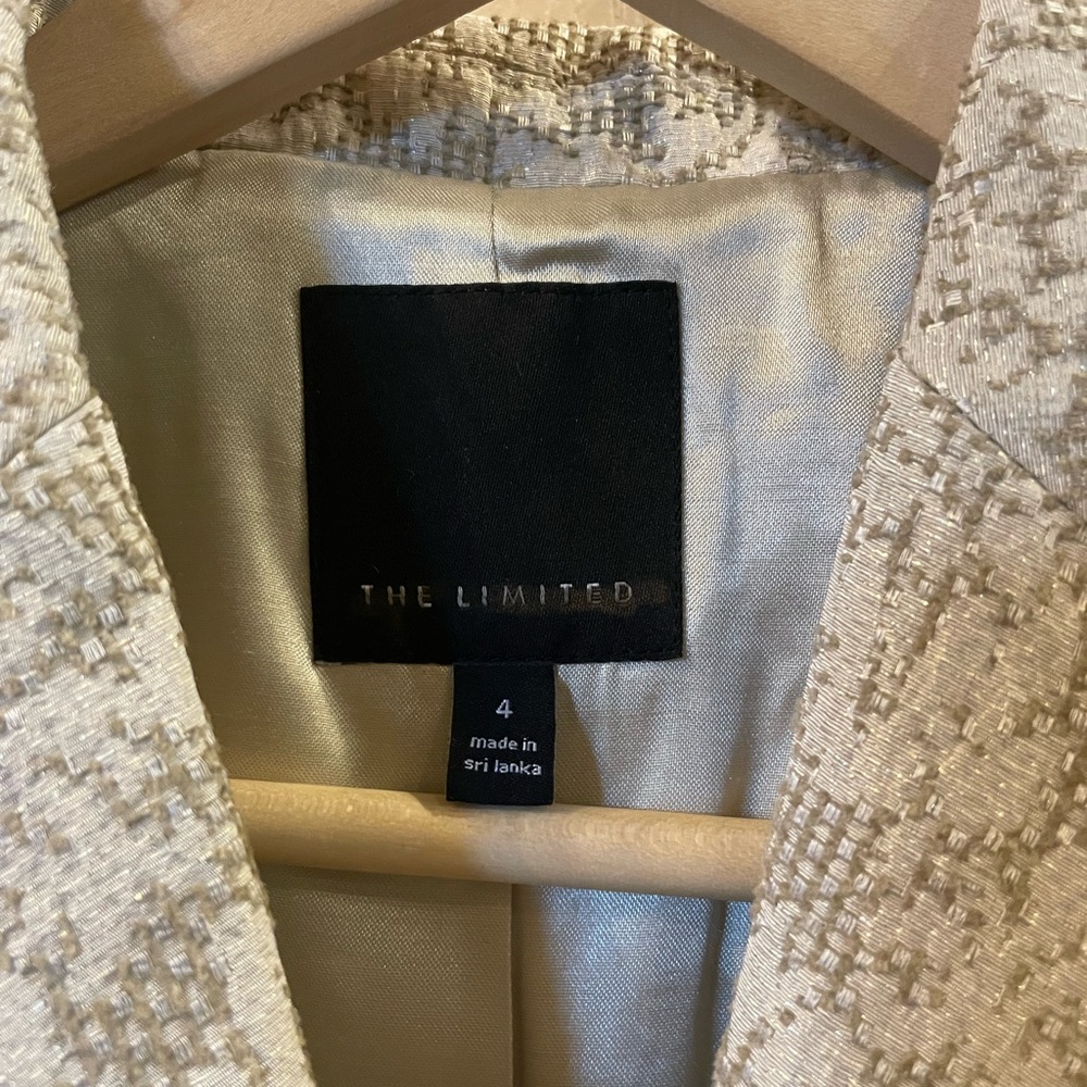 The Limited Cream Textured Women's Blazer - Picture 3 of 5
